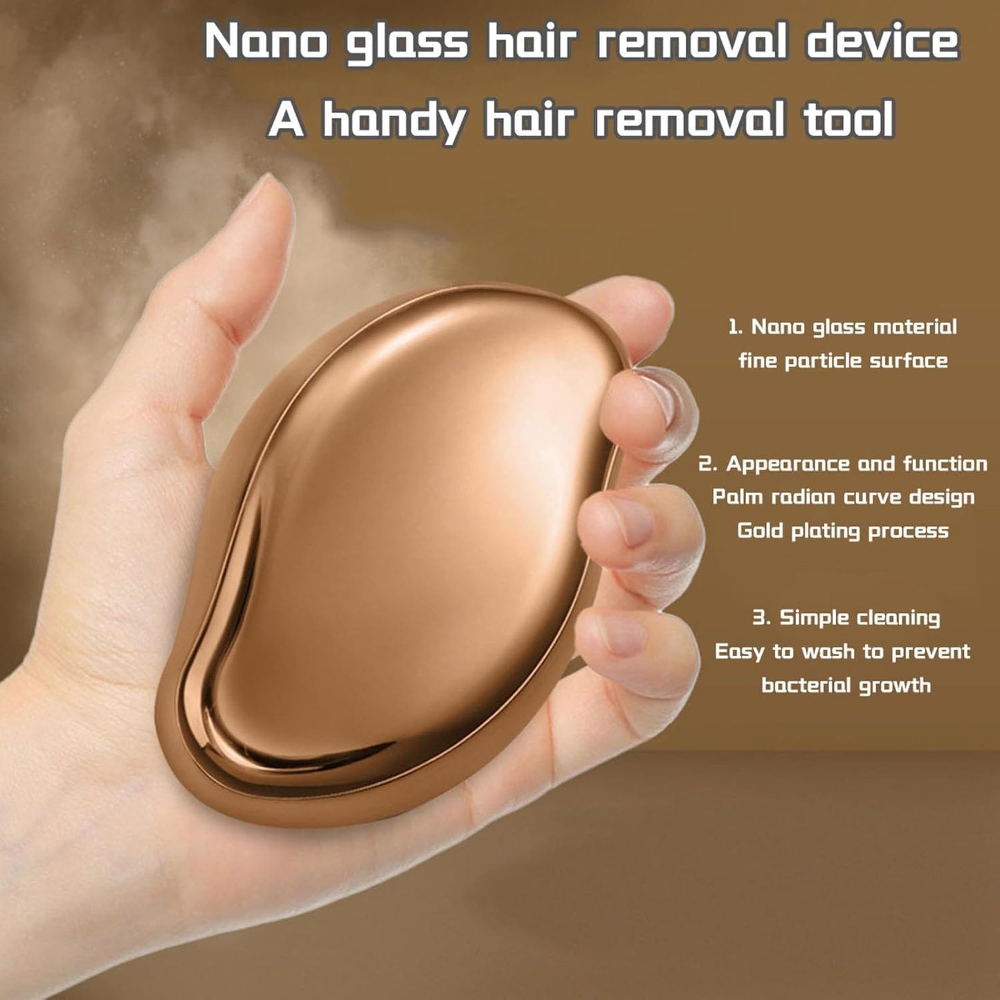 Depiladora Exfoliante de Cristal Sin Dolor